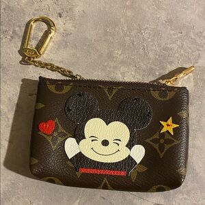 Mickey Monogram Coin Pouch